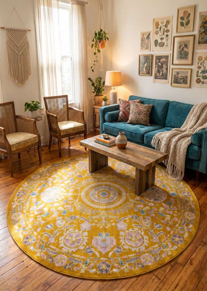 8' x 8' Blossom Round Rug