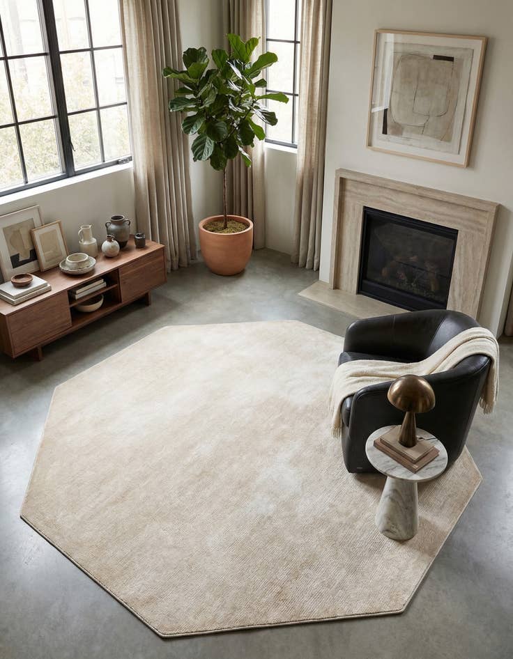 Detail image of 7' 10 x 7' 10 Finsbury Octagon Rug