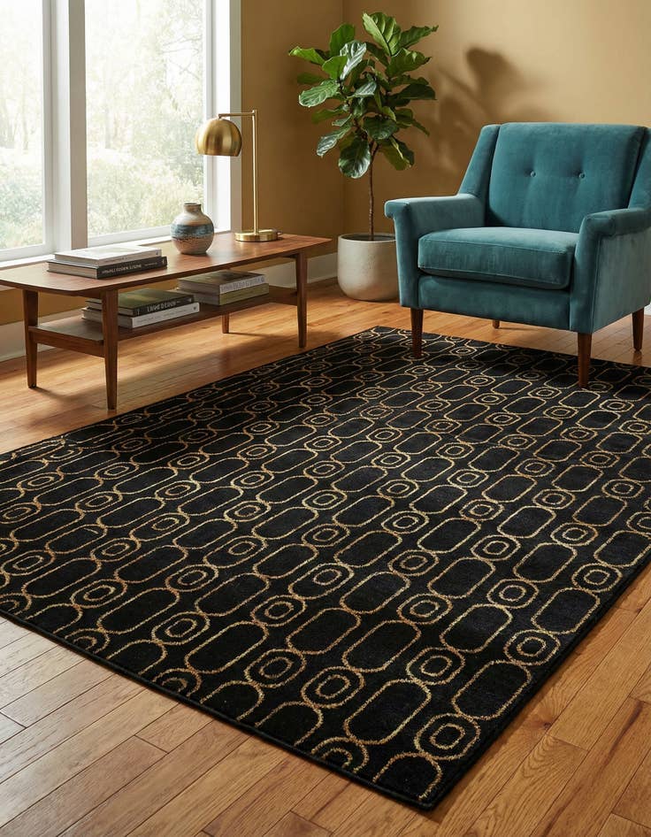 Detail image of 5' 3 x 8' Vogue Geo Rug