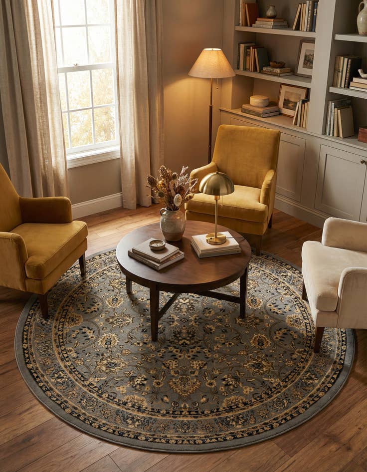 Detail image of 7' 10 x 7' 10 Yasmin Round Rug