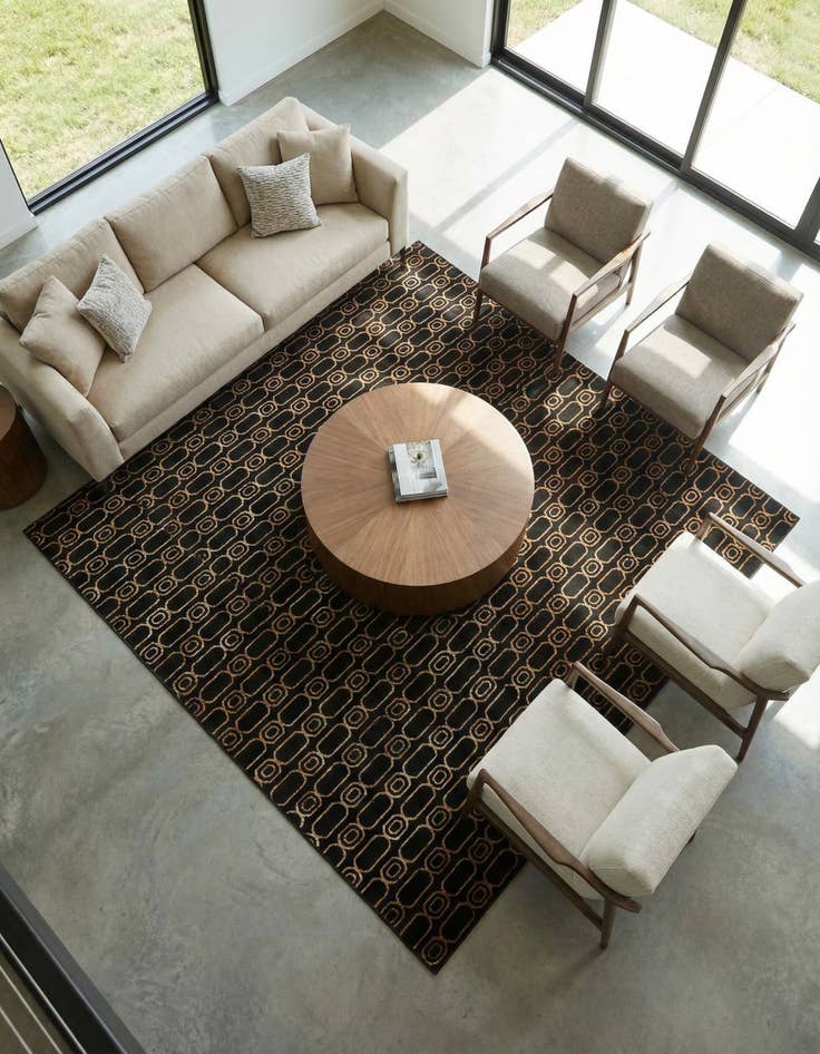 Detail image of 10' x 10' Vogue Geo Square Rug