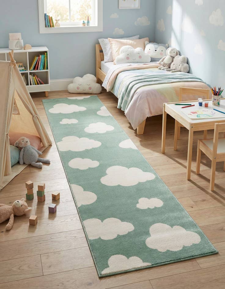 Detail image of 2' x 8' Whimsy Kids Runner Rug