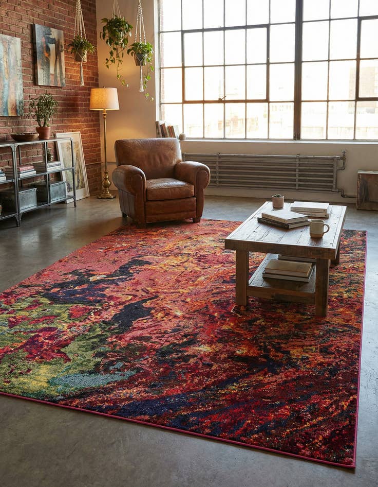 Detail image of 7' 10 x 10'  Washable Haerfest Rug