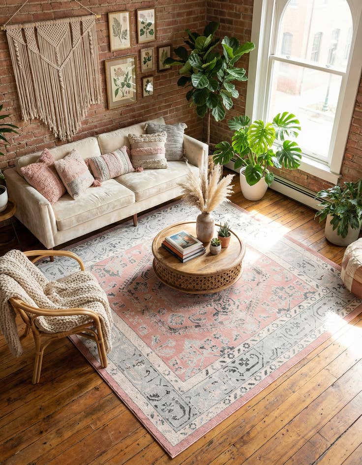 Detail image of 7' 10 x 7' 10 Aurelia Square Rug