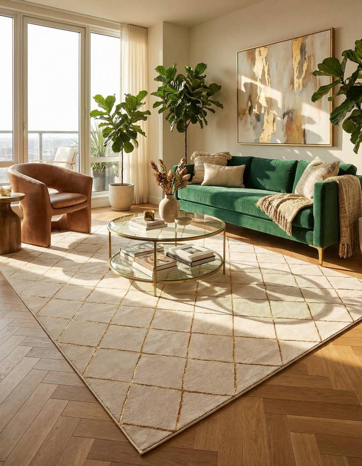 Detail image of 7' 10 x 10' Vogue Geo Rug