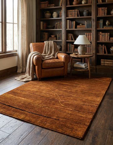 4' 10 x 6' 10 Hand Knotted Gabbeh Wool Rug
