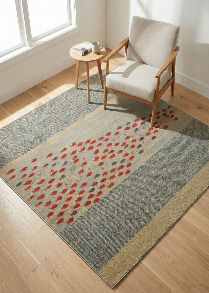 6' x 6' Kashkuli Gabbeh Square Rug