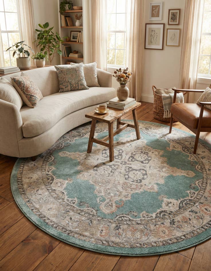 Detail image of 7' 10 x 7' 10 Parker Round Rug