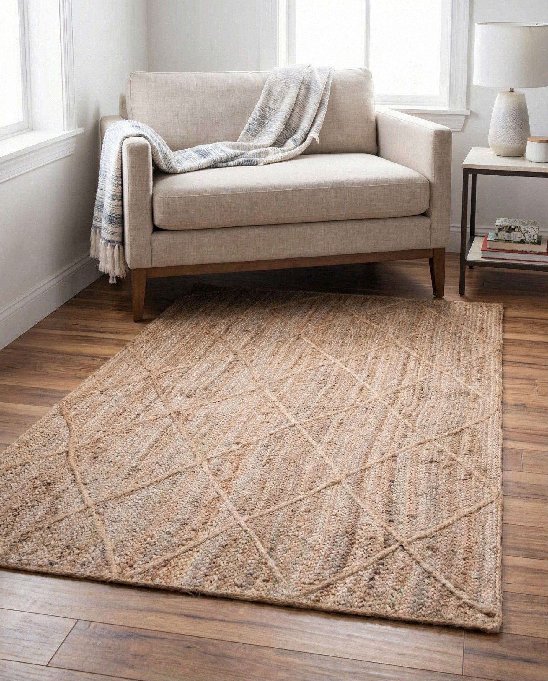 Primary image 3' 3 x 5' 1  Hand Braided Jute Rug