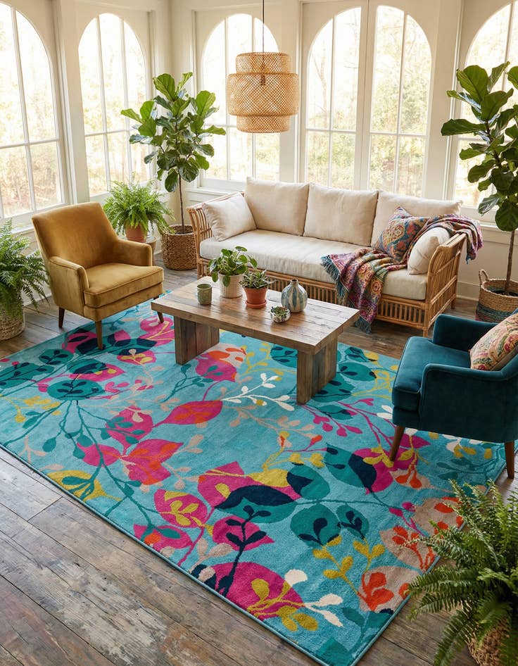 Detail image of 10' x 14' Azalea Rug