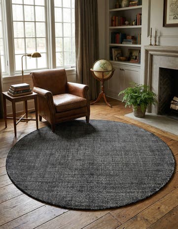 6' 1 x 6' 1 Hand Woven Jill Zarin English Manor Wool Round Rug