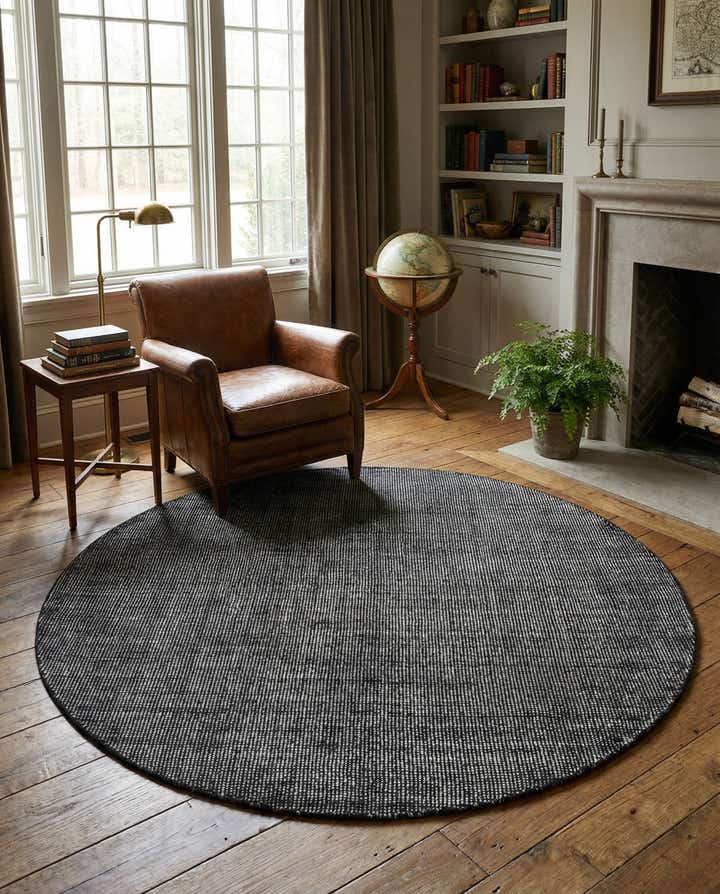 6' 1 x 6' 1 Hand Woven Jill Zarin English Manor Wool Round Rug