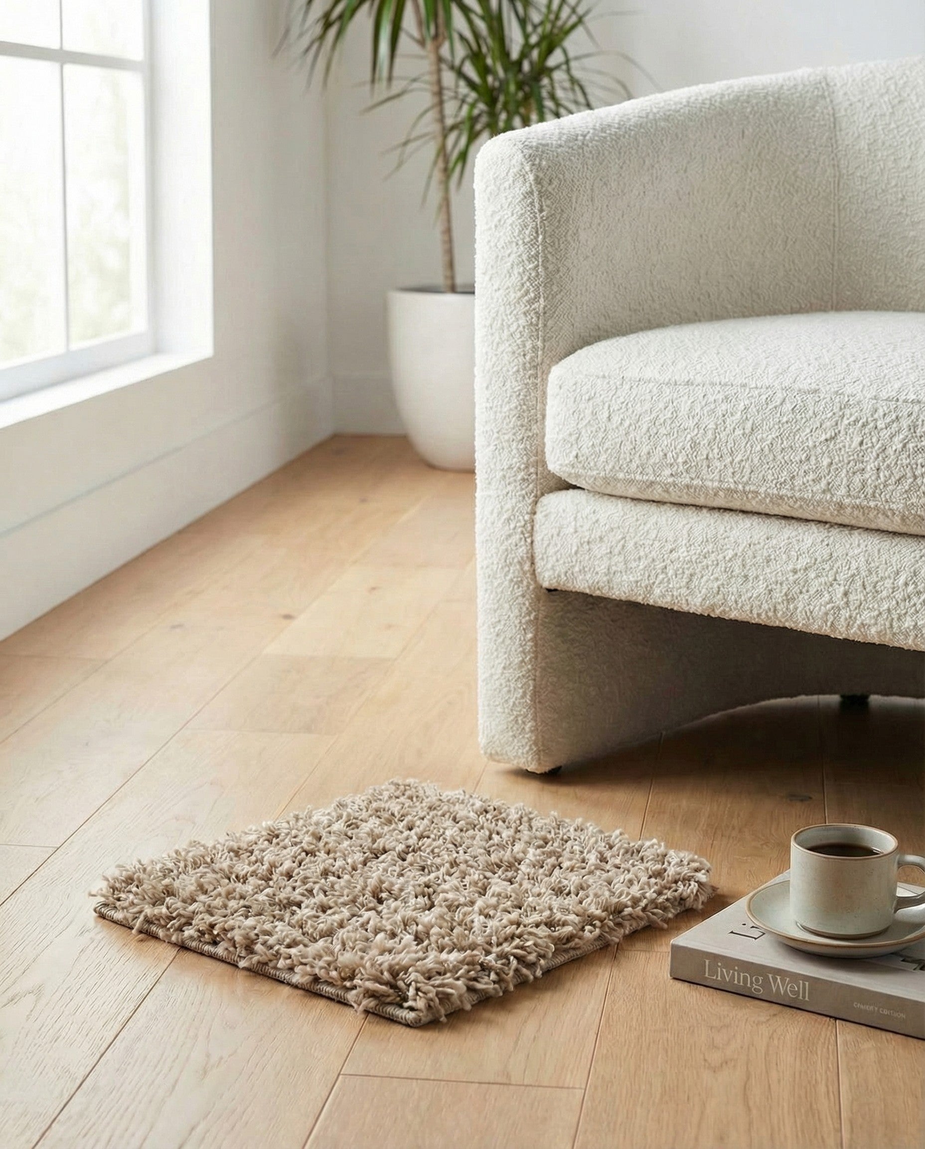1' x 1' Solid Shag Sample Rug