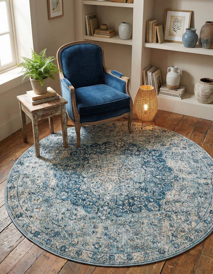 Detail image of 4' x 4' Newport Round Rug