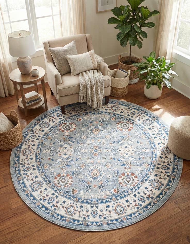 Detail image of 6' 1 x 6' 1 Charlotte Round Rug