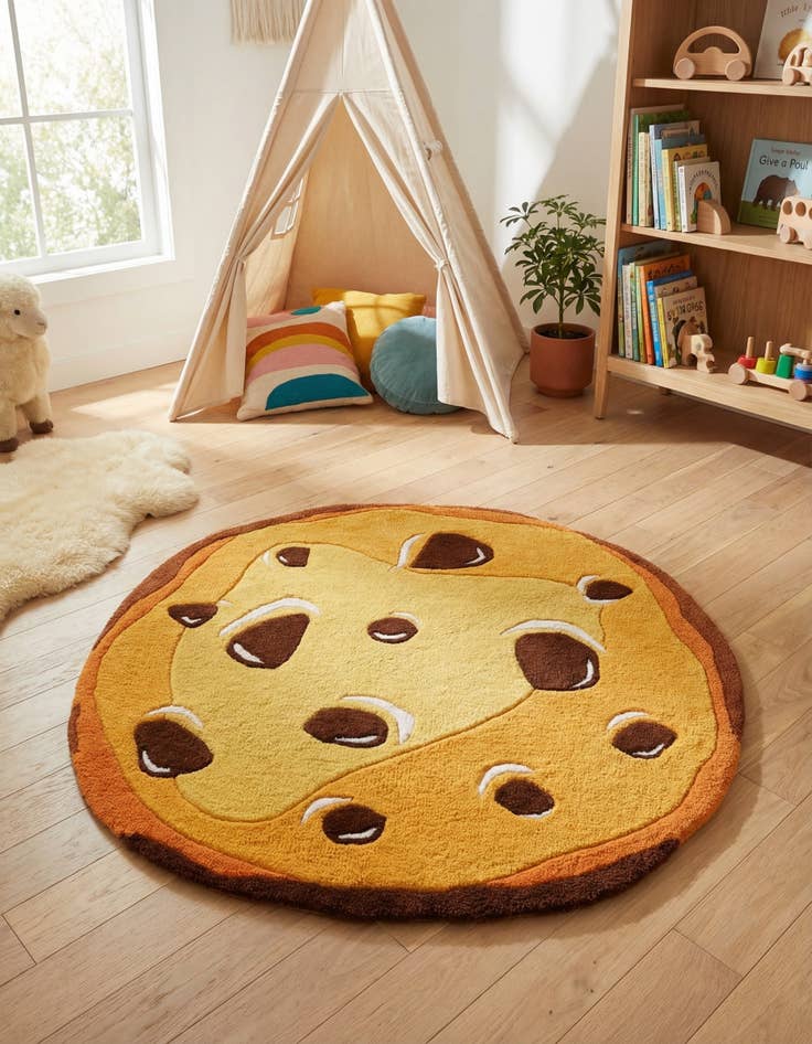 Detail image of 3' 1 x 3' 1 Playtime Kids Wool Freeform Rug