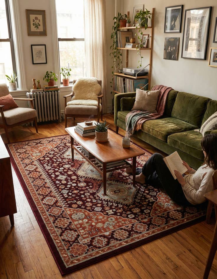 Detail image of 6' x 9' Kamala Washable Rug