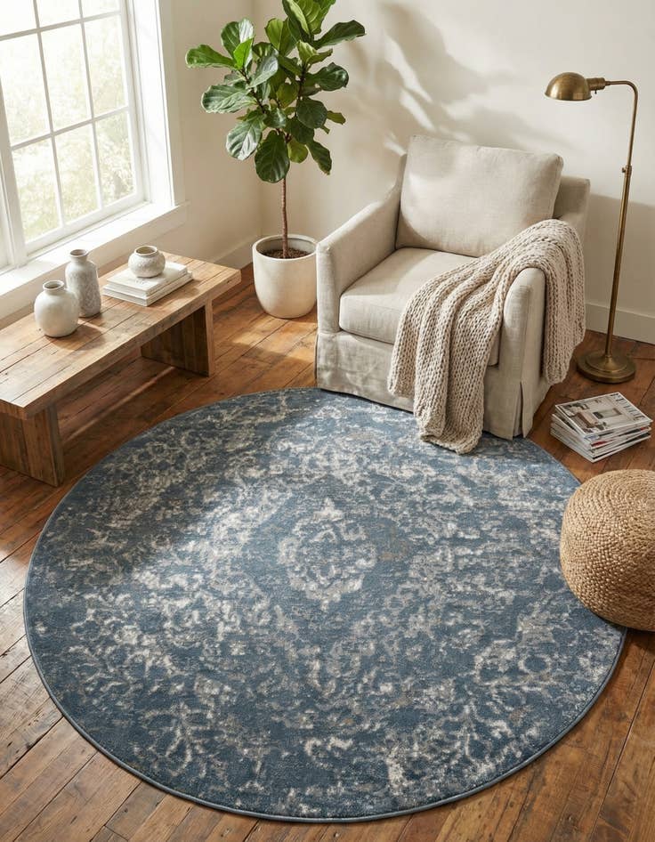 Detail image of 7' x 7' Oregon Round Rug