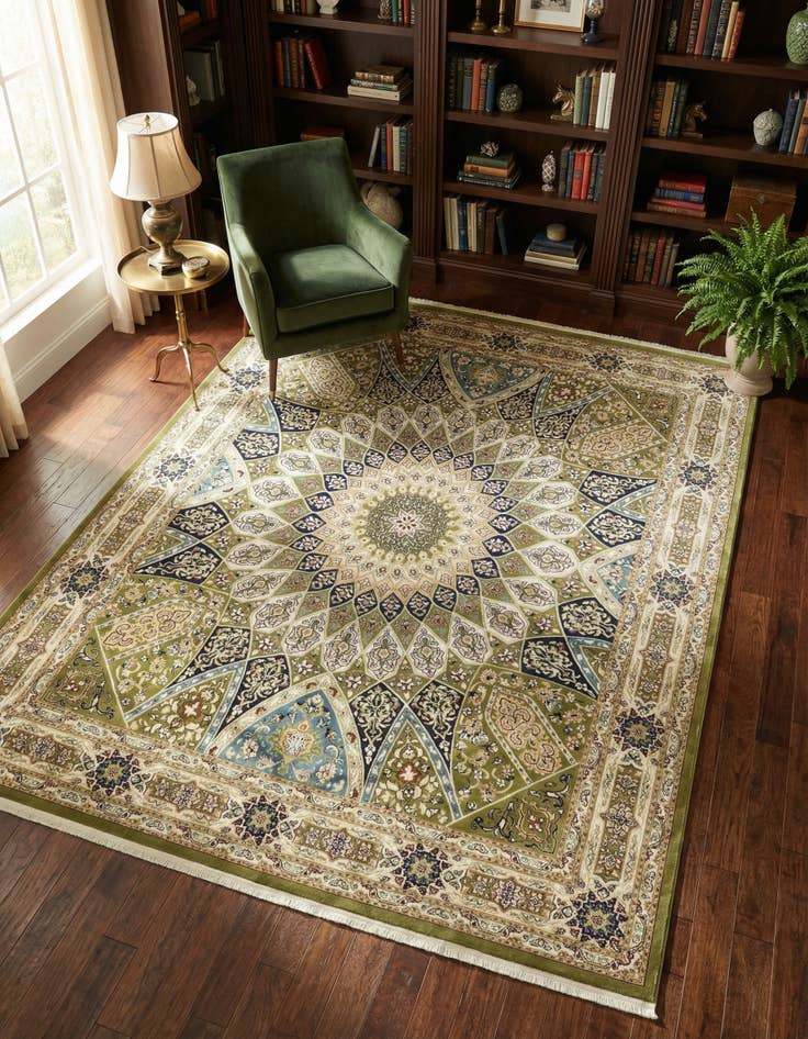 Detail image of 7' 10 x 10' Nain Design Rug