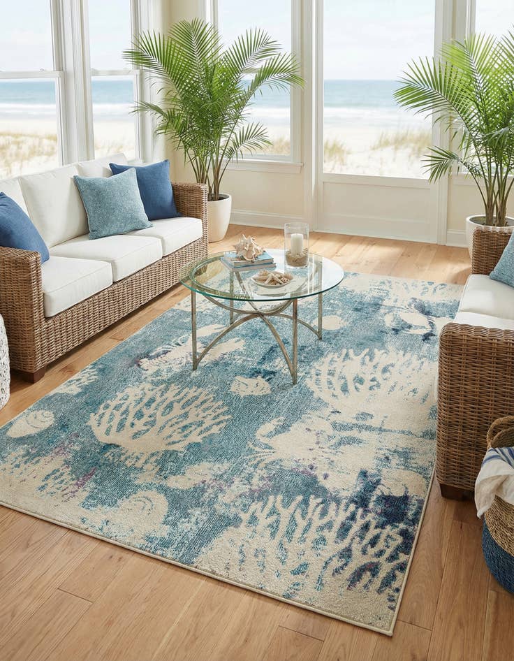 Detail image of 5' x 8' Washable Amalfi Rug