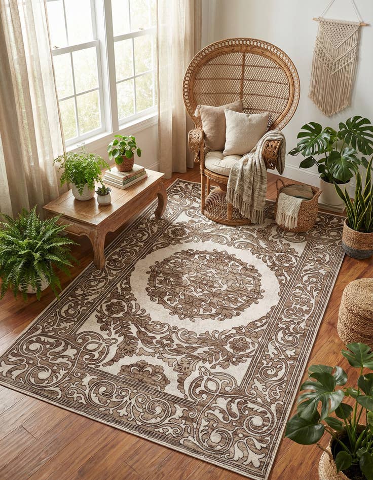 Detail image of 5' 3 x 8' Hermitage Rug