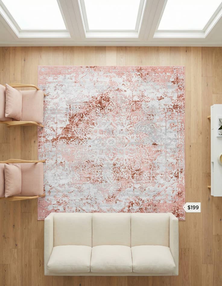 Detail image of 7' 10 x 7' 10 Kamala Washable Square Rug