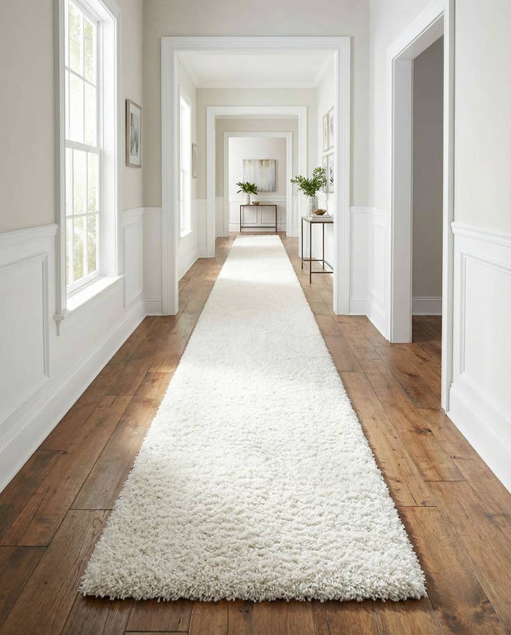 Detail image of 2' 7 x 20' Zermatt Shag Runner Rug