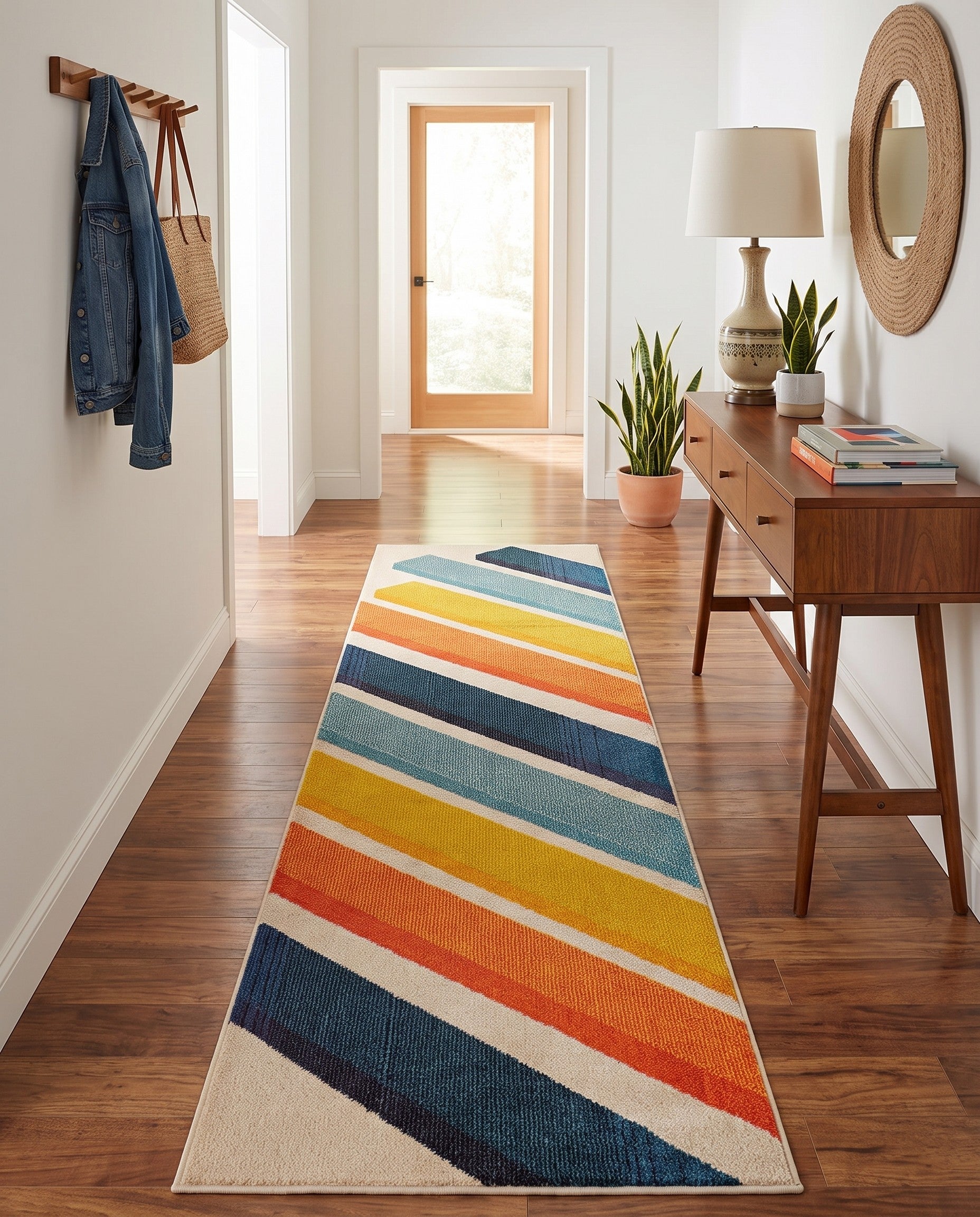 80cm x 305cm Washable Casablanca Runner Rug