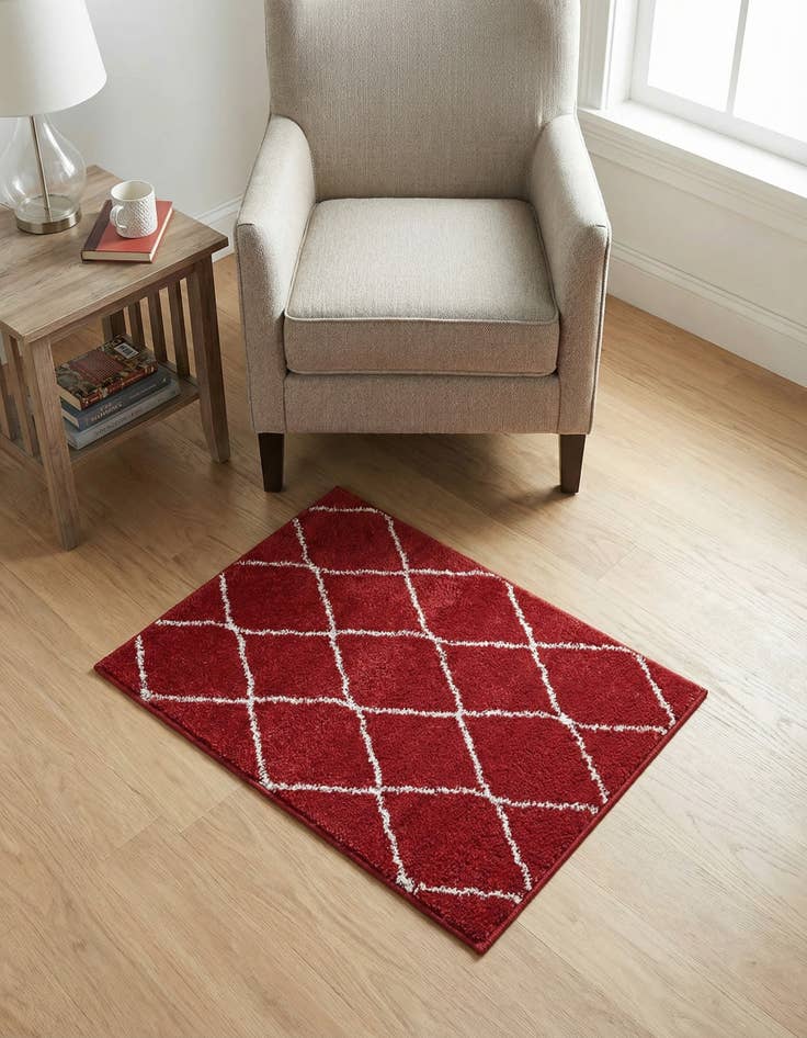 Detail image of 2' x 3' Lattice Frieze Rug