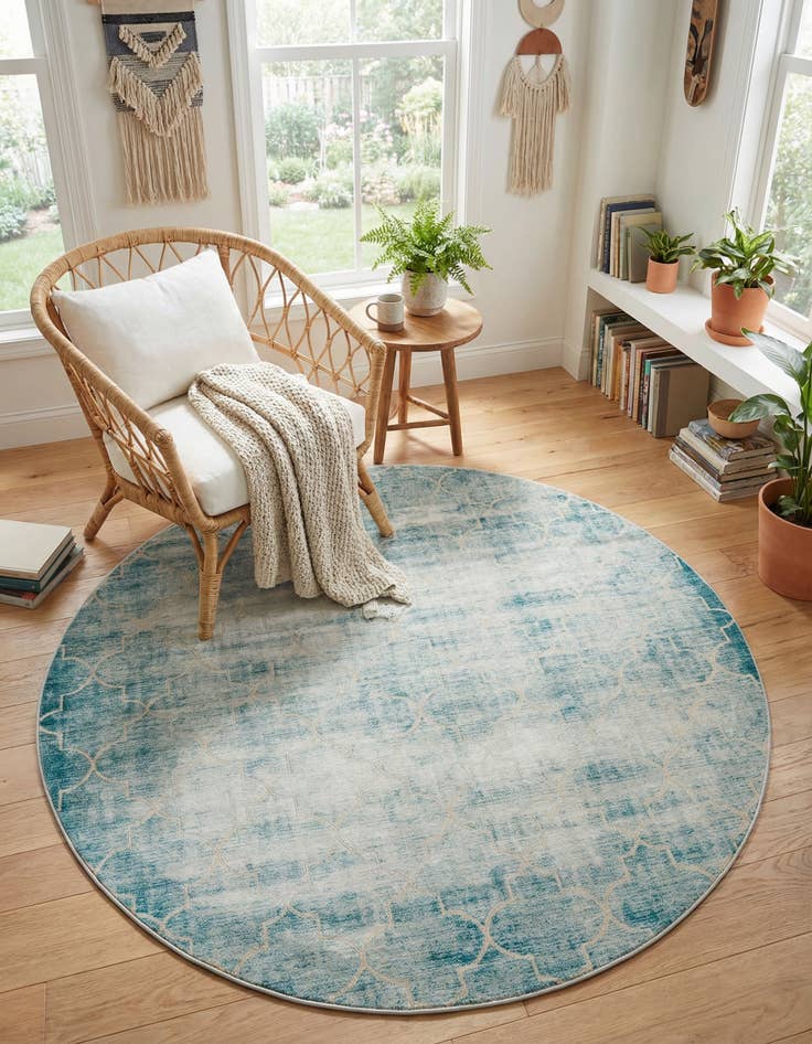 Detail image of Jill Zarin 7' 10 x 7' 10 Uptown Lincoln Center Round Rug