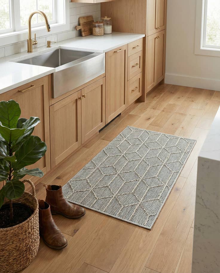 Detail image of 2' x 3' 1 Easy-Clean Lattice Indoor / Outdoor Rug