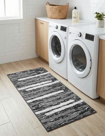 Black Abbey Runner Rug