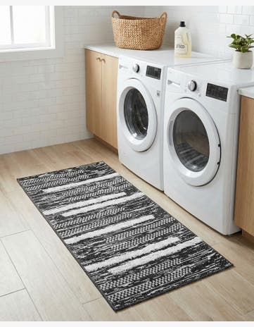 Black Abbey Runner Rug