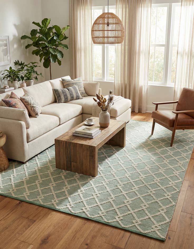 Detail image of 7' 10 x 10'  Hand Knotted Jill Zarin Dorset Rug