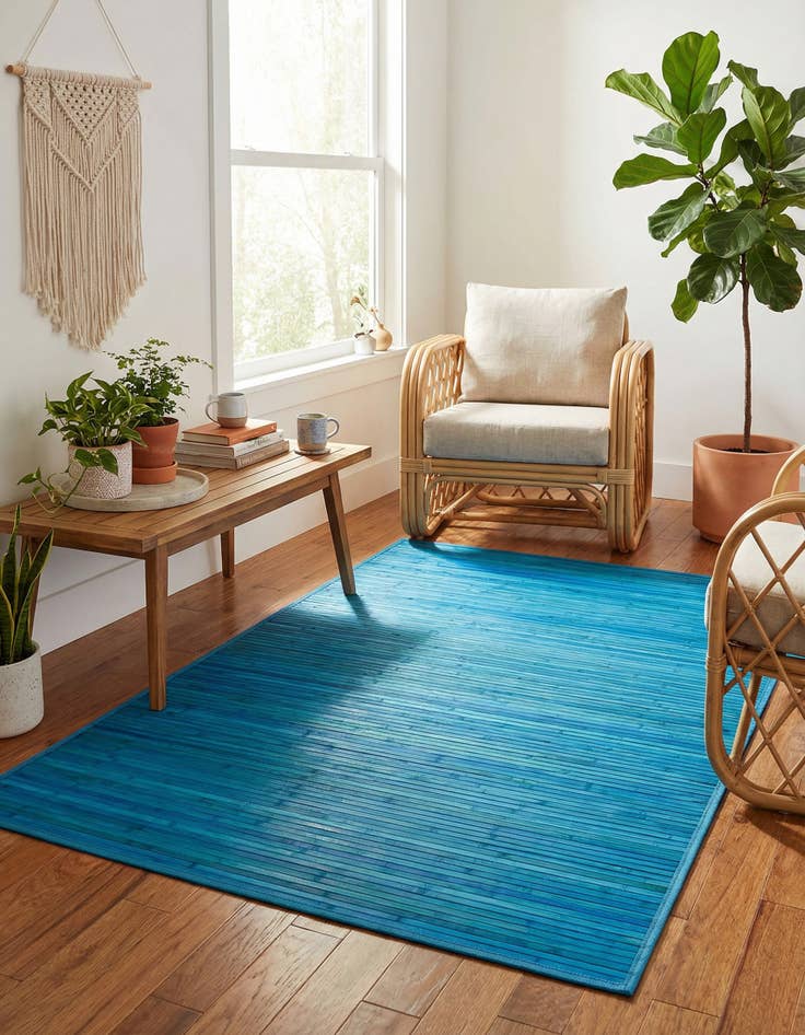 Detail image of 4' x 6' Bamboo Rug