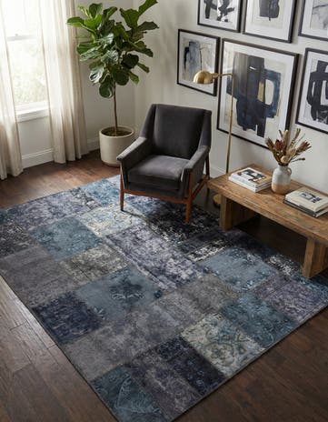 5' x 6' 7 Hand Knotted Ultra Vintage Persian Wool Square Rug