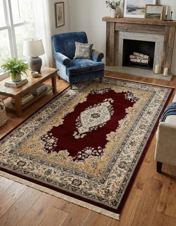 5' 3 x 8' Nain Design Rug