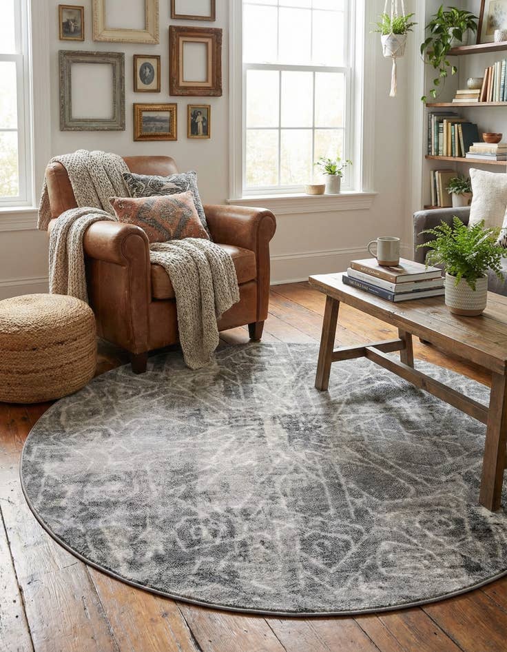 Detail image of 5' 3 x 5' 3 Monte Carlo Round Rug