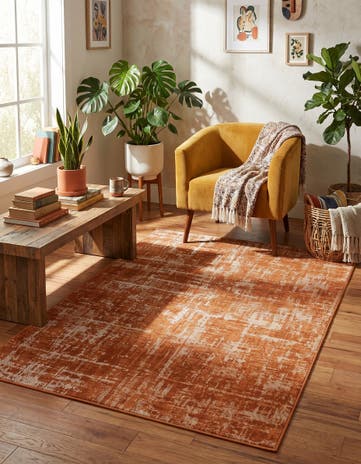 Orange Valencia Rug