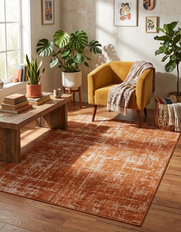 Orange Valencia Rug