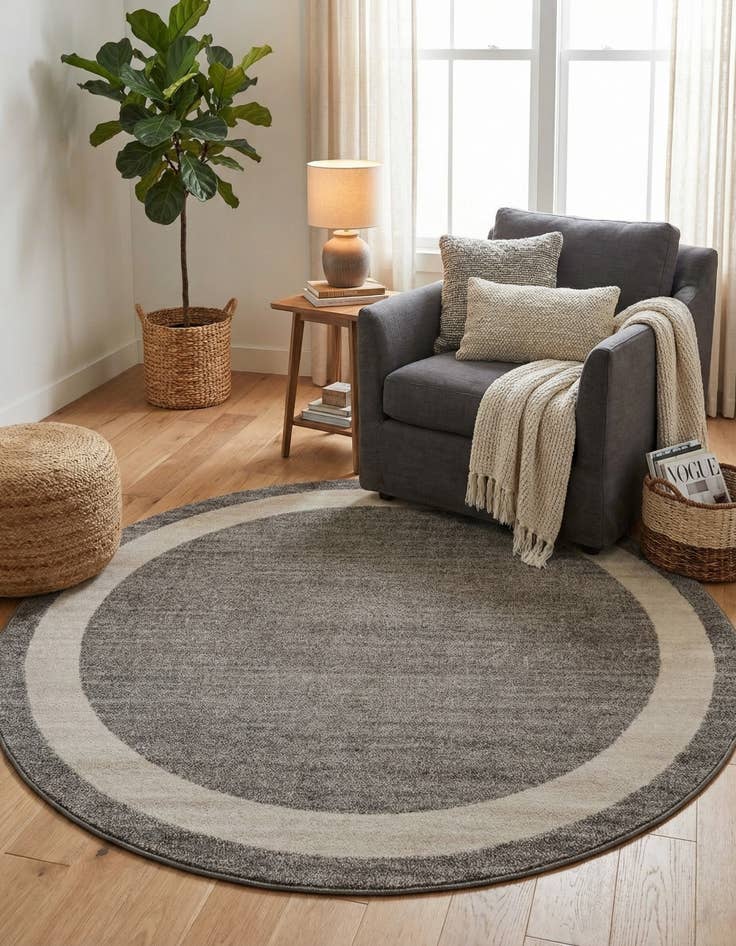 Detail image of 6' x 6' Angelica Round Rug