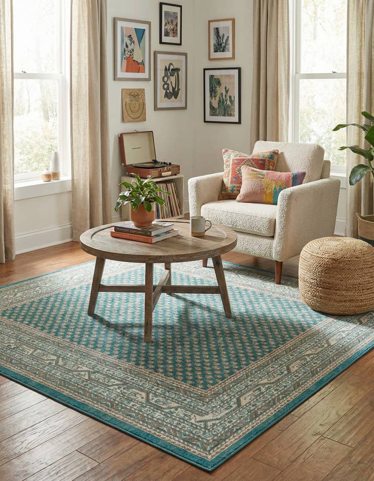 Detail image of 5' x 5' Tribeca Square Rug