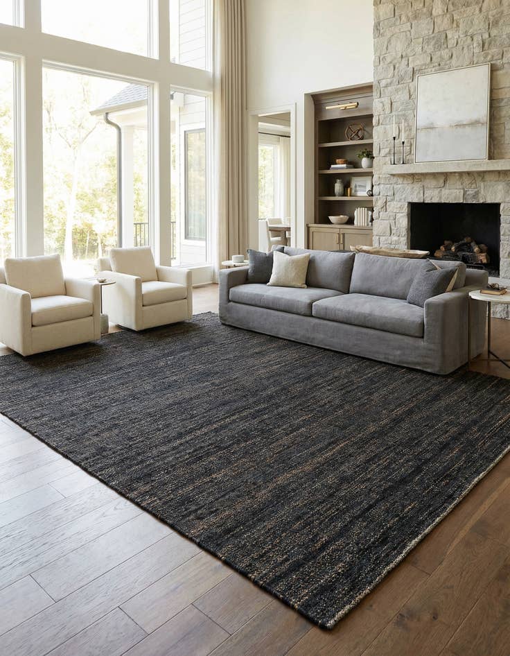 Detail image of 10' x 14' 1  Hand Woven Palm Beach Jute Rug