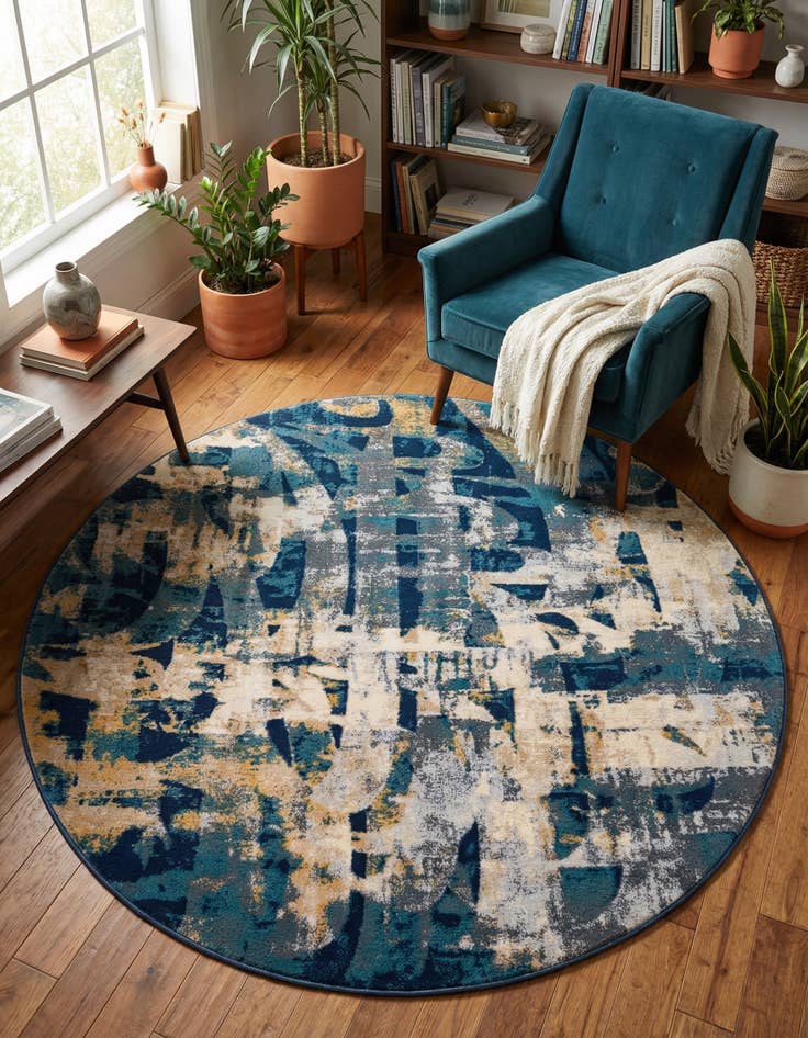 Detail image of 5' x 5' Ethereal Round Rug