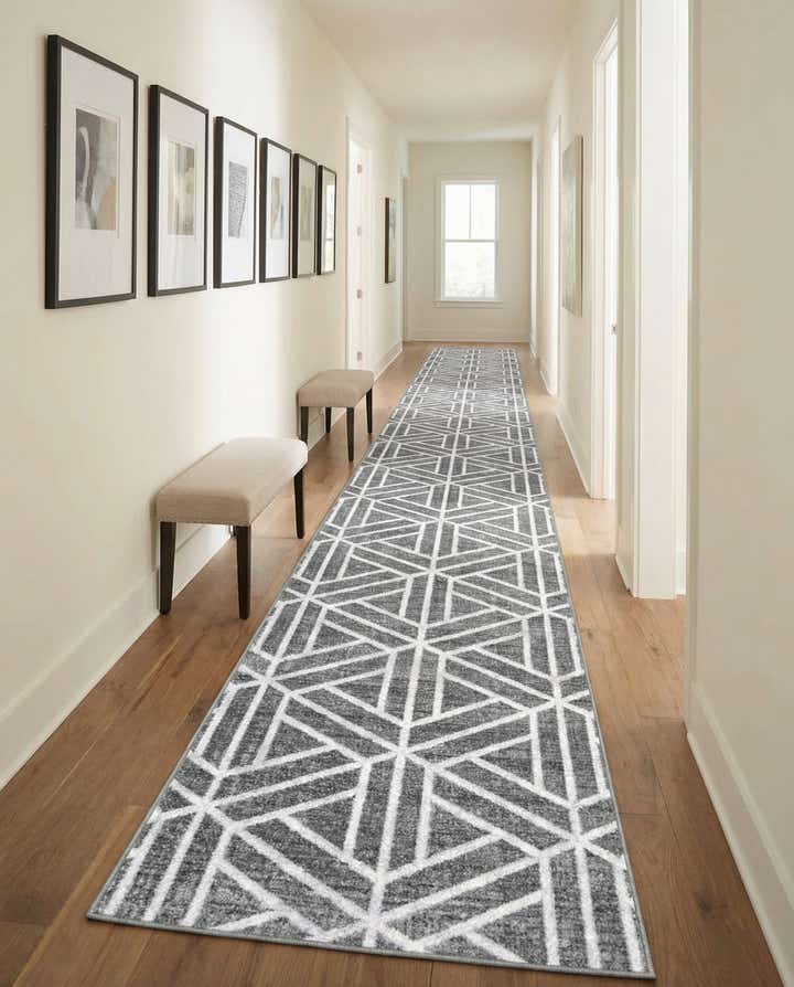 3' x 19' 8 Lattice Trellis Runner Rug