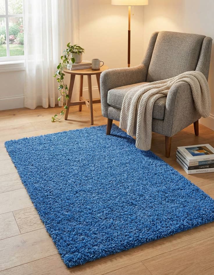 Detail image of 3' x 5' 3 Solid Shag Rug