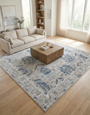 Gray Nyla Square Rug