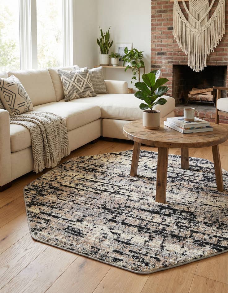 Detail image of  4' x 4' Tucson Octagon Rug