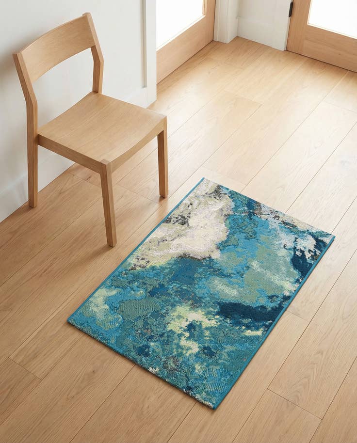 Detail image of 2' x 3' 1 Easy-Clean Modern Indoor / Outdoor Rug