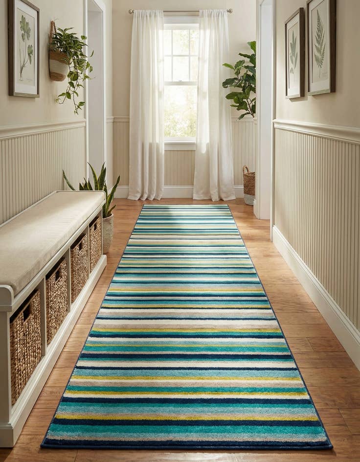 Detail image of 3' x 12' Azalea Runner Rug